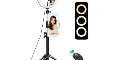 ELEGIANT Anillo de Luz Tripode LED 10